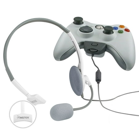 Insten 2-Pack White Gaming Live Headset with Microphone For Xbox 360 Wireless