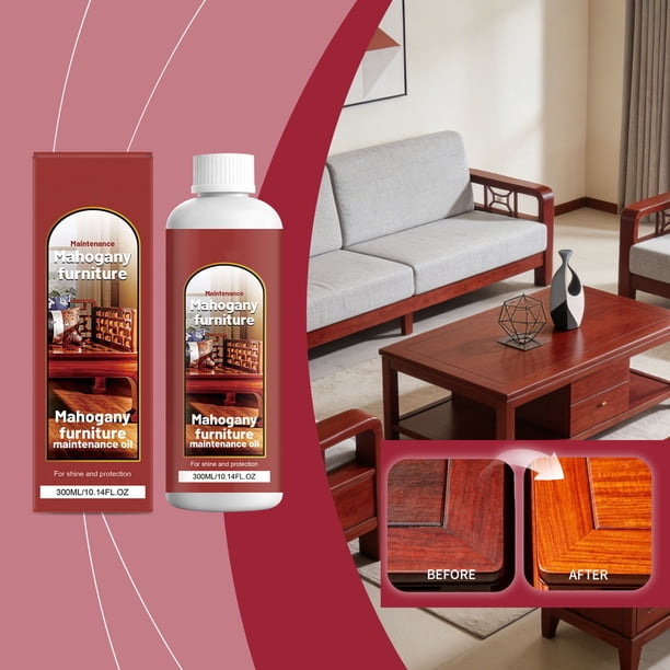 Aceite para mantenimiento de muebles Aceite natural para el cuidado de la madera – Nutre, pule y protege contra las grietas – Madera dura no grasa para teca, caoba, muebles, 1 botella