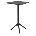 thumbnail image 4 of Compamia Sky Air Square Bar Set with 2 Barstools Black, 4 of 5