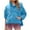 Blue2, variant on GigrtiJin Womens Hooded Puffer Jackets Pullover Lightweight Jacket Coats Long Sleeve 1/4 Zip up Coat with Pocket