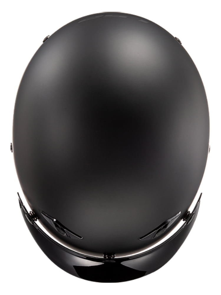 LS2 Bagger HH568 Solid Motorcycle Half Helmet Black