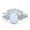 White Opal, variant on Co. Vintage Styl Oval Piece Women Ring Lab Created CZ 925 Sterling Silver