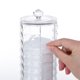 thumbnail image 2 of Dispensador de hisopos de algodón acrílico y soporte para hisopos: organizador de baño moderno para bolas de algodón, hisopos y sales de baño, 2 of 5