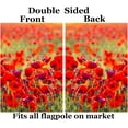 thumbnail image 2 of Red Poppy Poppies Field Meadow Sunlight Spring Summer Scene Landscape House Flag 28" x 40" Double Sided Polyester Welcome Large Yard Garden Flag for Patio Lawn Home Outdoor Decor, 2 of 6