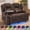 Bronze, variant on Power Loveseat Recliner Sofa with Massage & Heat, LED Theater Seating with USB & Type-C Charging, Hidden Storage, 360° Tray Table & Cup Holder for RV, Home Theater, Faux Leather, Gray