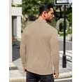 thumbnail image 5 of COOFANDY Men's Fashion Mock Neck T Shirts Long Sleeve Turtleneck Pullover Shirts Basic Slim Fitted Tee Shirts, 5 of 10