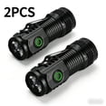 thumbnail image 3 of 4PCS Rechargeable Mini LED Flashlight, Lumen High Bright 3-LED Pocket Light with Clip, IPX4 Waterproof, for Camping, Hiking, Emergency, Car Repairing & Outdoor Use, 3 of 7