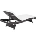 thumbnail image 3 of Modway de 2 Chaise Longue de Patio Extérieure en Osier, Blanc, 3 of 4