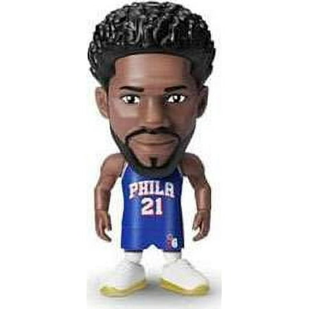 5 Surprise NBA Ballers Joel Embiid Figure (Blue Road Jersey, Comes with Court Base, Sticker, Card & Ball) (No Packaging)