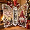 thumbnail image 3 of Christmas Cash Gift Ornament, Acrylic Christmas Butterfly Shaped Souvenir Money Holder, Seasonal Festive Hanging Printed Tree Keepsake Pendant, Funny Xmas Tree Hanging Ornament Decor, 3 of 8