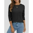 thumbnail image 5 of Long Sleeve T Shirts for Women Loose Fit, Crewneck Womens Long Sleeve Tops Casual Trendy Lightweight Basic Tee Tops, 5 of 6
