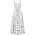 thumbnail image 2 of Women's Floral Corset Dress Formal Cocktail Dresses Going Out Casual Sundress Split Thigh Spaghetti Strap Vintage Dress, 2 of 10