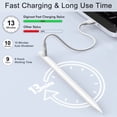 thumbnail image 5 of Metapen Pencil Air8 Pro for iPad 2018-2026, Ultra-Quiet, 2X Fast Charging, Palm Rejection Stylus Pen for iPad a16/11/10/9/8/7/6th Gen, Pro 12.9/11/13-inch M4, Air 3/4/5/M2/M3/M4, Mini 5/6th, 5 of 16