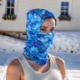 thumbnail image 5 of Unique Bargains 1 Pc Quick-drying Ice Silk Camouflage Balaclava Face Mask Blue, 5 of 5