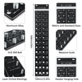 thumbnail image 3 of Mistaha Industrial Nut and Bolt Thread Identifier Gauge Set - 28 Sizes in Total - Aluminum Alloy Material - 14 Standard and 14 Metric Screw Measurement Tool - Black Color, 3 of 6