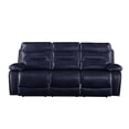 thumbnail image 4 of ACME Aashi Motion Sofa, Navy Leather-Gel Match, 4 of 5