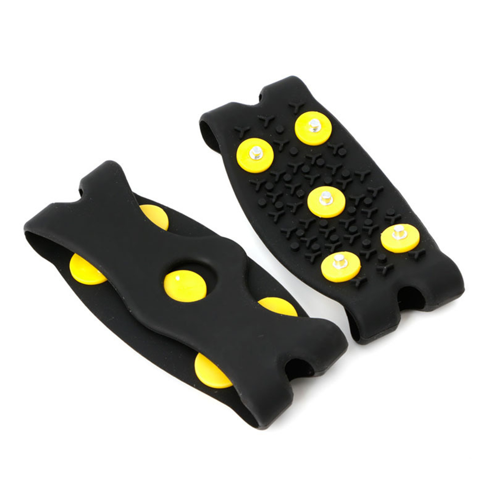 SPRING PARK 1 Pair 5-Stud Shoes Cover Non-Slip Silicone Shoes Cover Crampon Snow Anti Slip Spikes Grips Crampon Cleats Shoes Accessories (Black) - image 2 of 6
