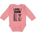 thumbnail image 3 of Inktastic Level 1 Human Boys or Girls Long Sleeve Baby Bodysuit, 3 of 5