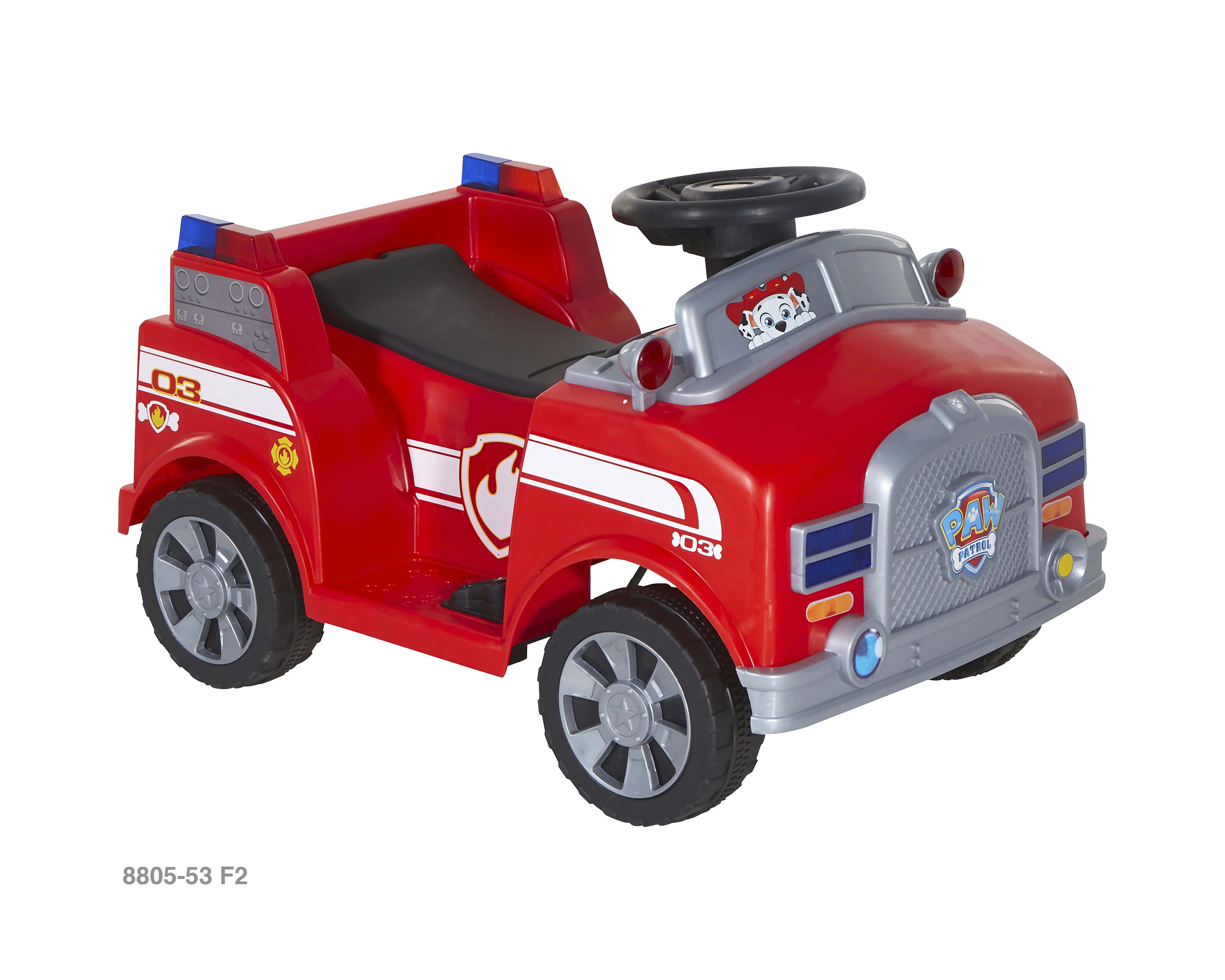 6v paw patrol fire truck ride on