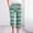 Green, variant on Items Free Shipping Summer Linen Capris for Women Striped Casual Summer Wide Leg Pants Drawstring Elastic High Waist Jogger Travel Beach