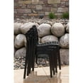 thumbnail image 3 of Strata Furniture Chaises Karissa Résistantes aux Intempéries en Noir (Ensemble de 2), 3 of 3
