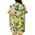 thumbnail image 3 of Lsque Lemon1 Women's Short-Sleeved Pajama Set - 2 Piece Soft and Lightweight Sleepwear Set-X-Large, 3 of 9