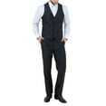thumbnail image 4 of Mens Suit Two Piece Solid Notch Lapel Set With Free Matching Vest, 4 of 5