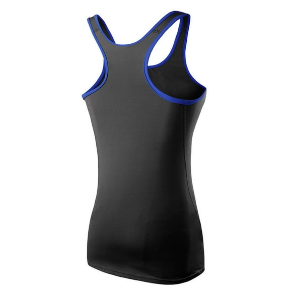 Prolriy Athletic Gym Workout Tops for Women Yoga Tops Women Sportswear Vest Fitness Tight Sleeveless Running Shirt Tank Top for Women, Womens Tops Dark Blue XL