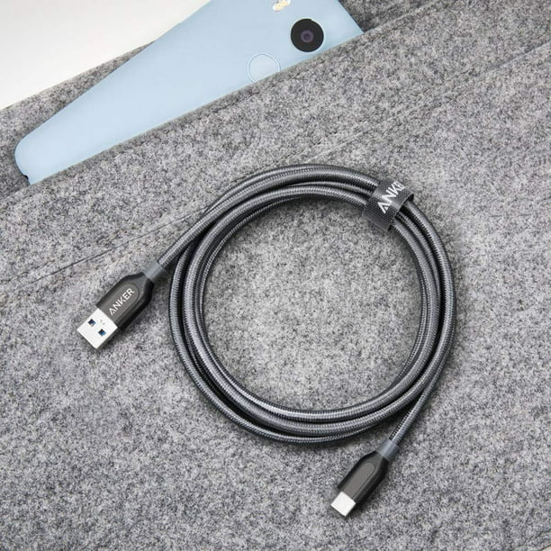Anker Powerline+ C USB 3.0 Cable (3ft), USB Type C Cable, for Samsung Galaxy Note, MacBook, Sony Gray - Walmart.com