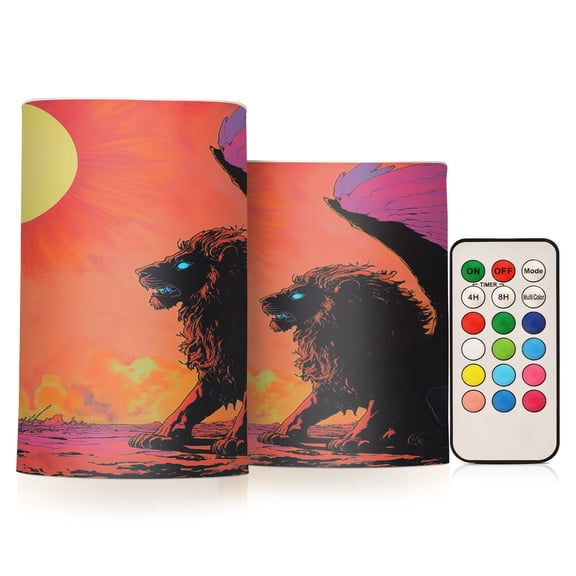 BZSMCE Flameless Candles LED Lights Celestial Guardian Creativity Battery Candles