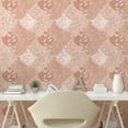 thumbnail image 2 of Ambesonne Nude Colors Peel & Stick Wallpaper for Home, Leaves Pastel Dream, 13"x36", Peach Pale Salmon, 2 of 5