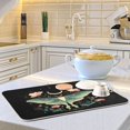 thumbnail image 4 of Iauyy Dish Drying Mat for Kitchen Counter, Super Absorbent & Hanging 16x18 / 18x24 Inch (S/M) Mysterious Pattern, 4 of 7