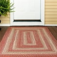 thumbnail image 1 of Homespice Décor 300645 Tapis Ovale Tressé Ultra Durable Terracotta 27 x 45 Po - Brun Rouille, 1 of 1