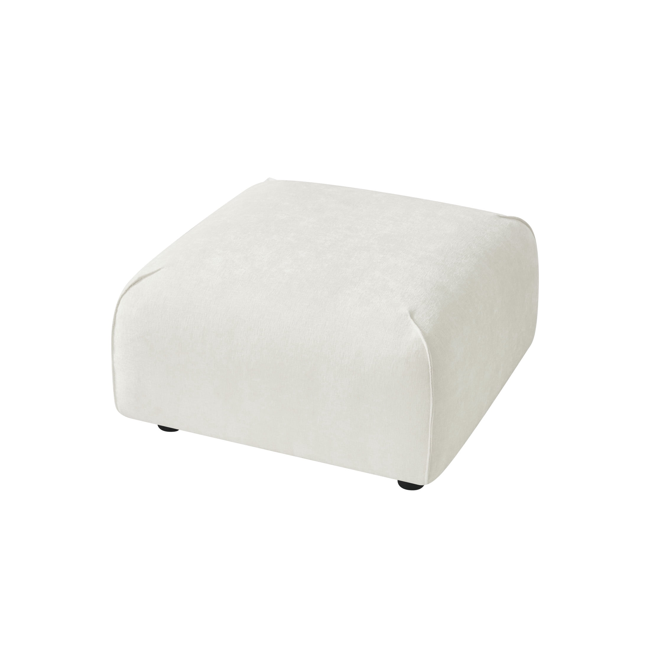 Christopher Knight Home 29.75" Modern Square Ottoman, Accent Extra Seating Footrest, Beige