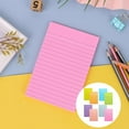 thumbnail image 2 of JWDX Hot Clearance! Lined Sticky Notes 4x6 Sticky Notes with Lines Self Stick Note Pads 8 Bright Multi Colors 50 Sheet/Pad, A Set of Note Pad*8, 2 of 9