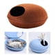 thumbnail image 5 of Cama premium para , cueva desmontable con cremallera, cama para mascotas, cama para mascotas, escondite semicerrado, casa , Marrón Colco Cueva de la cama del gato, 5 of 7