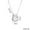 O, variant on Fiaya Women Bubble Letter Necklace, 1Pc Personalized Silver Balloon A-Z Initial Pendant Necklace, Trendy Letter Pendant Choker, Dainty Jewelry Gift for Women (A)