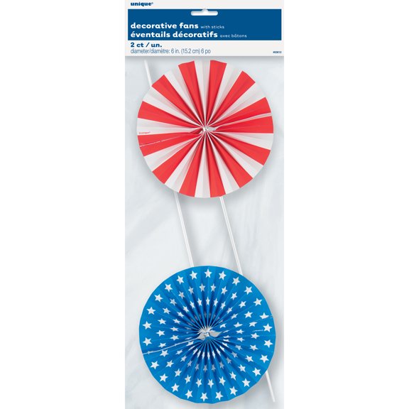 Pinwheel Patriotic Decorative Picks, 2ct
