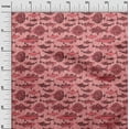 thumbnail image 3 of oneOone Cotton Cambric Medium Pink Fabric Ocean Fish Craft Projects Decor Fabric Printed By The Yard 56 Inch Wide, 3 of 4