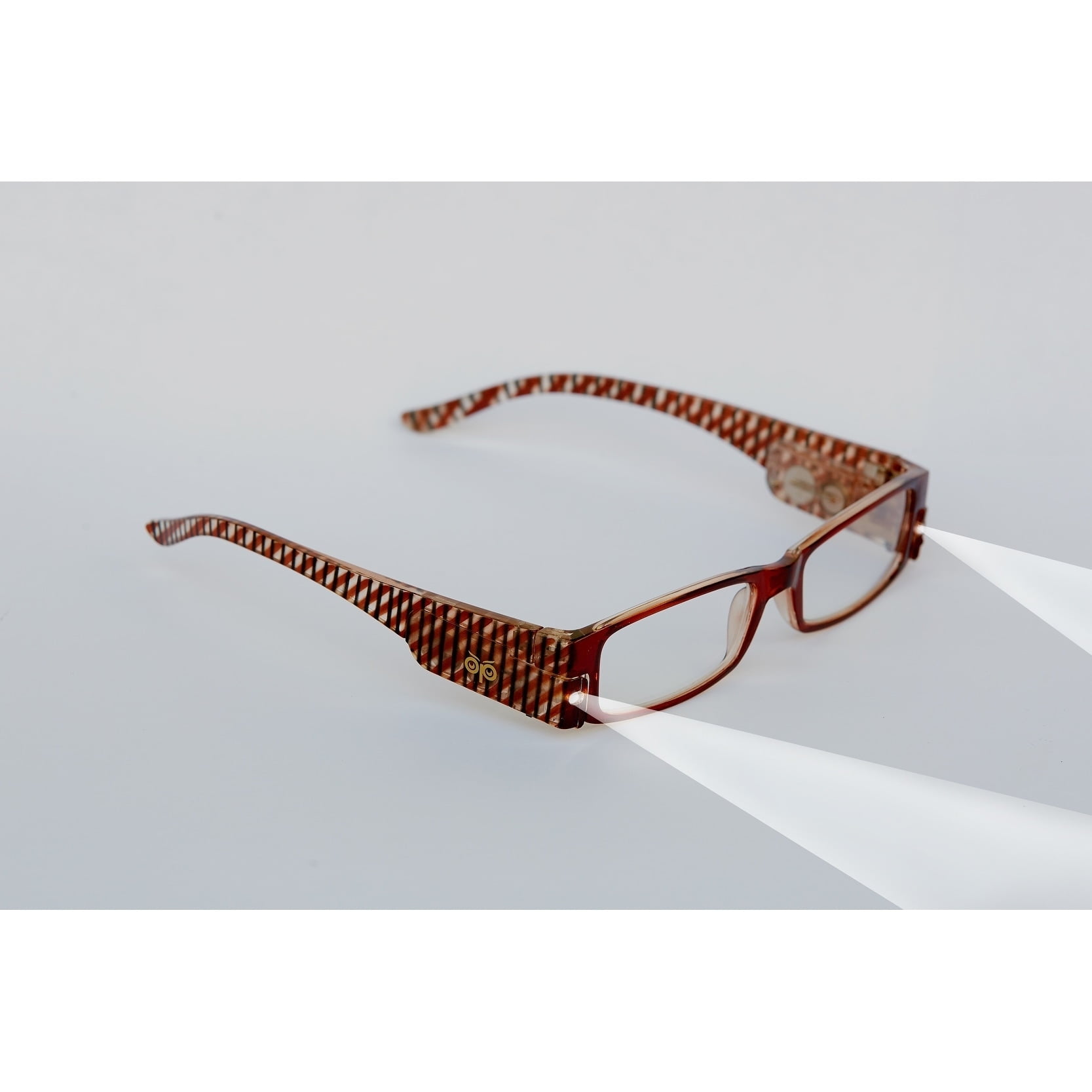 Optic by Finess Multi Strength Eyeglass LED Reading Glasses LRG White 2