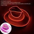 thumbnail image 3 of Sombrero de vaquero con luz LED brillante para fiesta de cumpleaños, sombrero de vaquera para novia, gorra de vaquera luminosa para discoteca, accesorios para despedida de soltero, sombrero de neón, s, 3 of 5