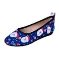 thumbnail image 5 of Mepaouo Womens Ballet Flats Shoes Xmas Santa Round Toe Slip on Casual Walking Loafer Shoes(Blue,7), 5 of 6