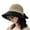 Black, variant on Bow Decor Wide Brim Sun Hat Breathable Mesh Bucket Hat Summer Beach Travel Hat