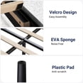 thumbnail image 5 of Allewie Queen Velvet Upholstered Bed Frame with Vertical Channel Tufted Headboard, Black, 5 of 7