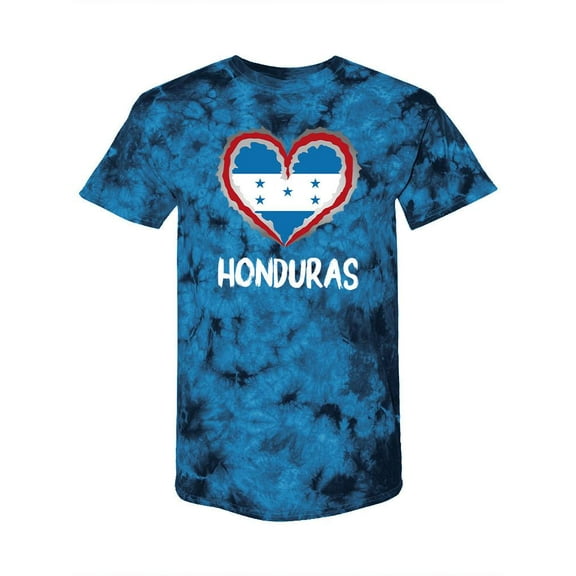 Love Honduras Tie Dye Crystal Men -SPIdeals Designs, Male Small