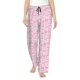 thumbnail image 1 of Balery Ribbon Bow Pantalones de pijama para mujer, pijamas ultraligeros, pantalones de estar por casa-Small, 1 of 6