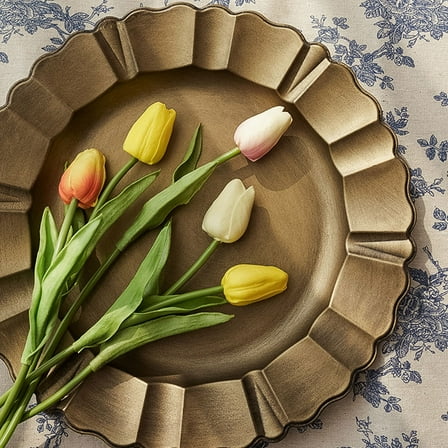 BALAHAPY Retro Square Plate Display Holder PP Plastic 1Pc 12.9x12.9in