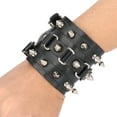thumbnail image 4 of Bracelet Punk Réglable Pointes Bracelet Bracelet en Simili Cuir Bracelet Clouté Bracelet en Simili Cuir Réglable Bracelet en Simili Cuir Pointes Bracelet Clouté Rivet en Métal Unisexe, 4 of 8