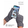 thumbnail image 4 of Deago Womens Winter Warm Gloves With Sensitive Touch Screen Texting Fingers, Fleece Lined Windproof Gloves (Gray), 4 of 8