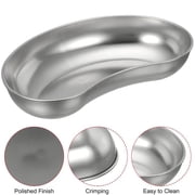 GOGHOST Stainless Steel Kidney Tray small, Reusable Metal Kidney Dish, 2Pcs, Size:7.68*4.13*2.16 inch